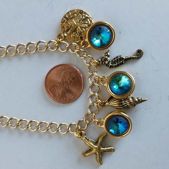 Women's Swarovski crystal seaside bracelet - Picture 6 of 7